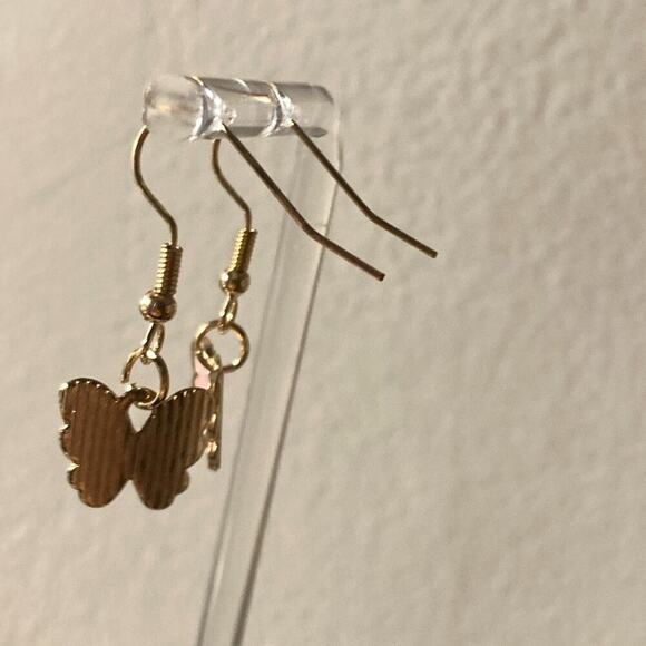Drop Earrings butterfly - Picture 2 of 3